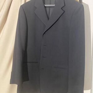 Men's Black Single-Breasted Blazer